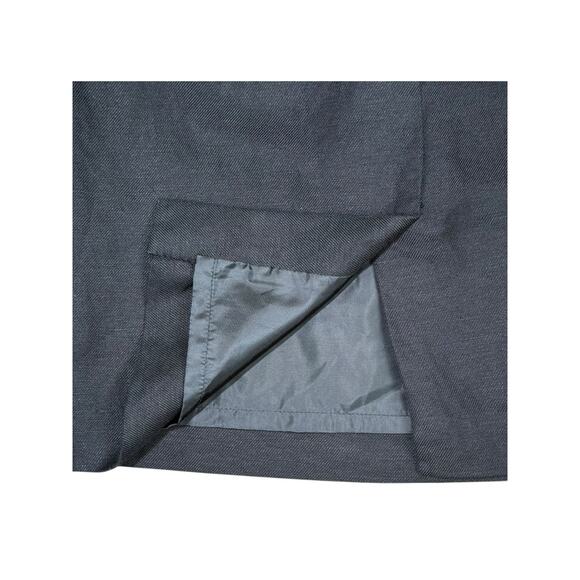 Mary McFadden Pencil Skirt Women 12P Linen Career Capsule Minimal Neutral Luxury - Picture 7 of 7